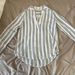 Black and white blouse